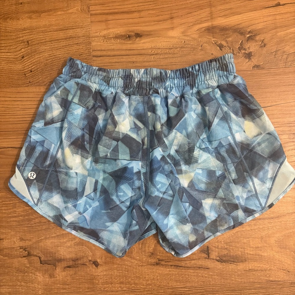 lululemon athletica Blue Patterned Athletic Shorts - Picture 5 of 5